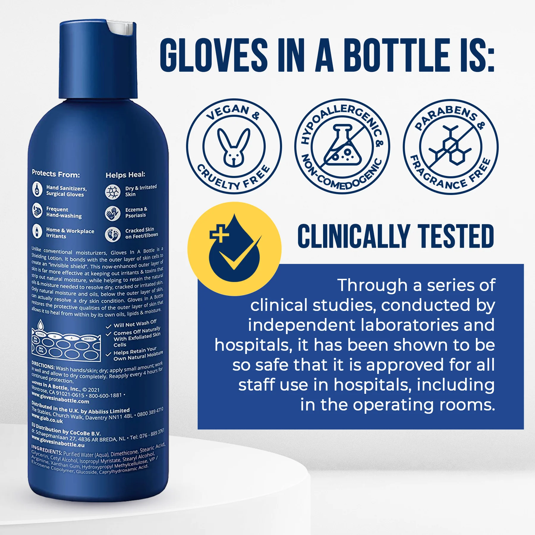 Gloves In A Bottle Hand Shielding Lotion for Dry Skin, 8 Ounce, 12 pack with 12 Pumps - Image 6